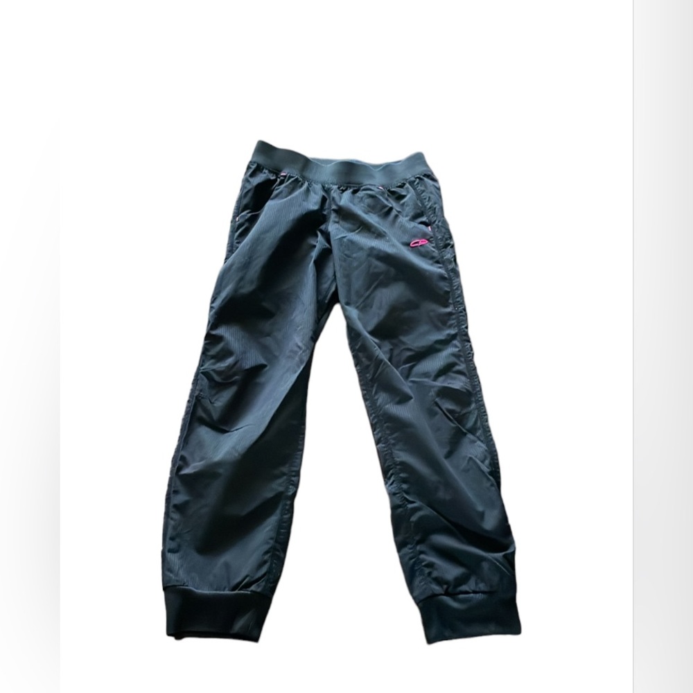 Girls size 10/12 champion black and pink joggers